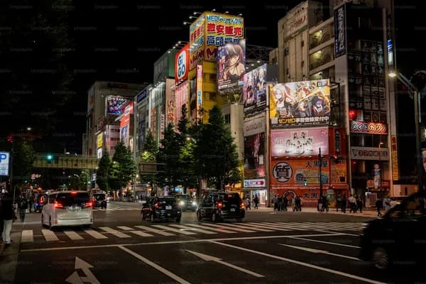 東京の秋葉原電気街