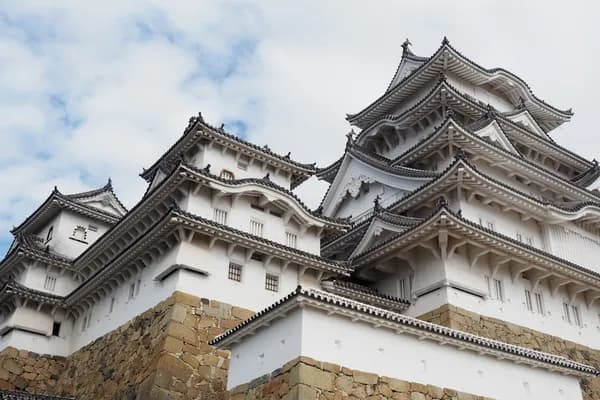 Himeji Castle in Kansai (wider)