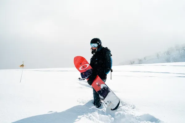 Skiing or snowboarding in Nagano