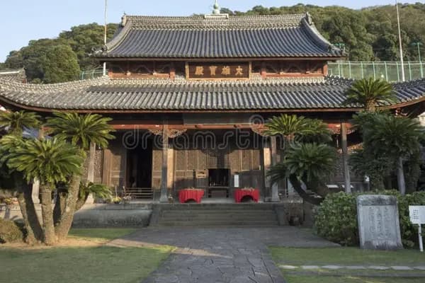 九州の長崎寺町通り